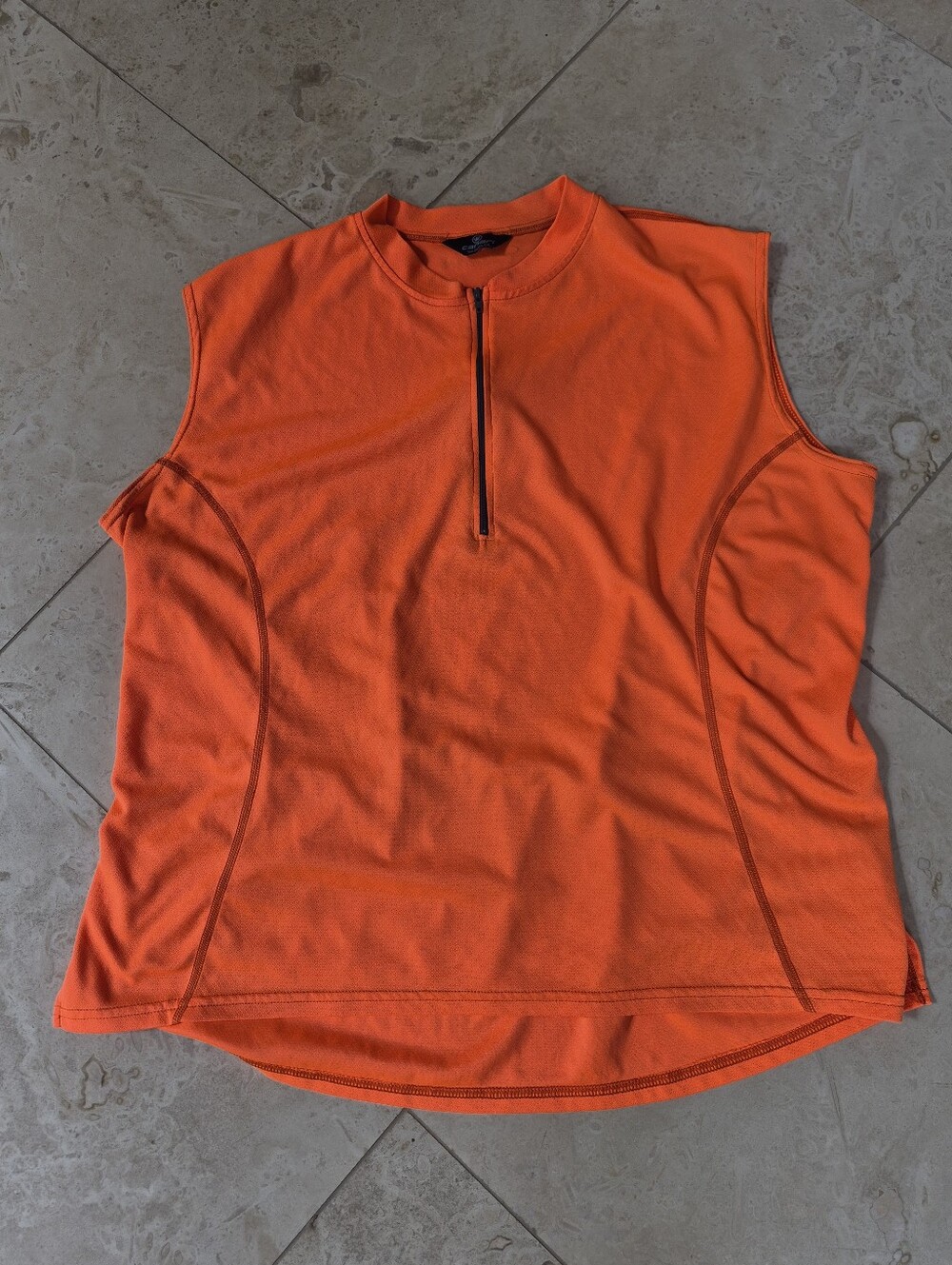 Canari Plus Size Cycling/Multisport Sleeveless Zip Top, THREE Rear Cargo Pockets